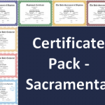Certificate Pack - Sacramental